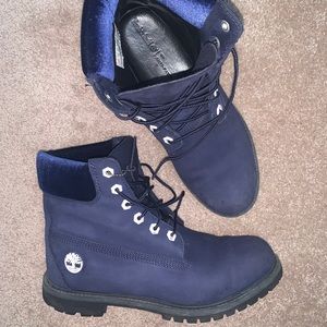 Navy Blue Timberland Boots